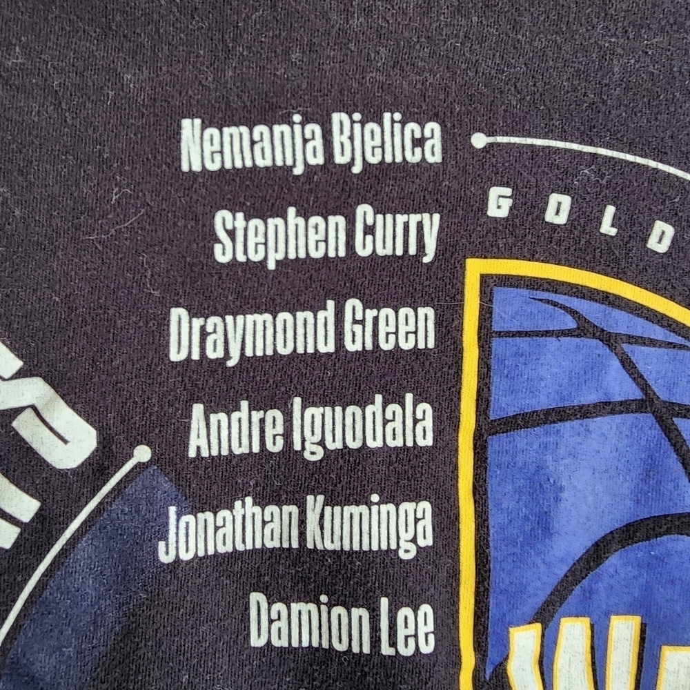 Golden State Warriors 2021-2022 NBA Champions Black Fanatics T-Shirt Size M - Picture 9 of 11
